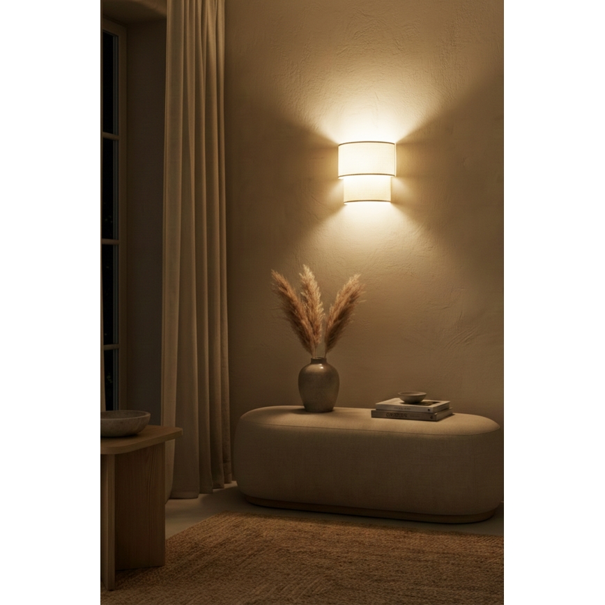 Brilagi - Επιτοίχιο φωτιστικό LED BOHO ECO 1xE27/10W/230V εκρού