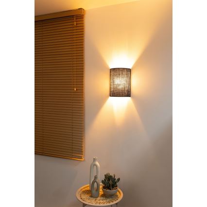 Brilagi - Επιτοίχιο φωτιστικό LED BOHO STYLE 1xE27/15W/230V καφέ