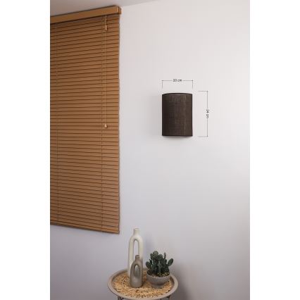 Brilagi - Επιτοίχιο φωτιστικό LED BOHO STYLE 1xE27/15W/230V καφέ