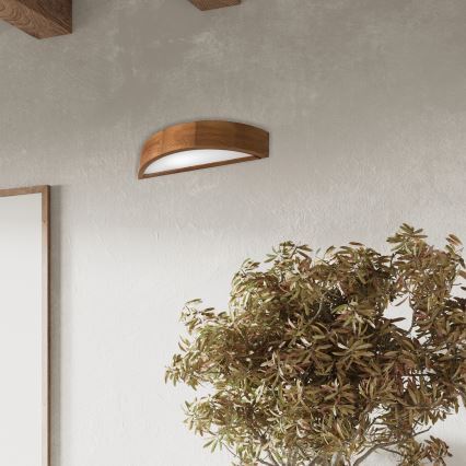 Brilagi - Επιτοίχιο φωτιστικό LED CARVALHO 1xE27/15W/230V δρυς κεράσι