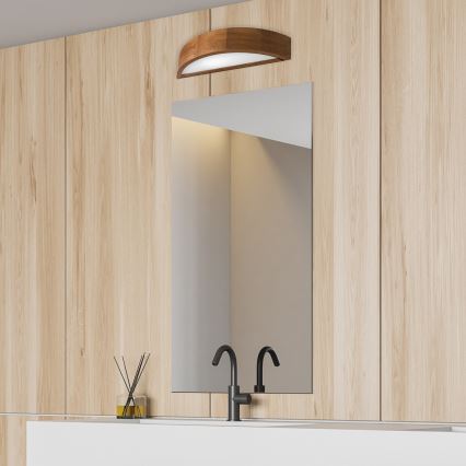 Brilagi - Επιτοίχιο φωτιστικό LED CARVALHO 1xE27/15W/230V δρυς κεράσι