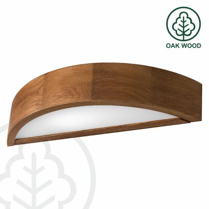 Brilagi - Επιτοίχιο φωτιστικό LED CARVALHO 1xE27/15W/230V δρυς κεράσι