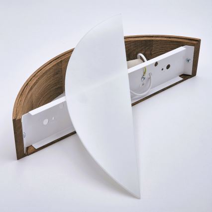 Brilagi - Επιτοίχιο φωτιστικό LED CARVALHO 1xE27/15W/230V δρυς κεράσι