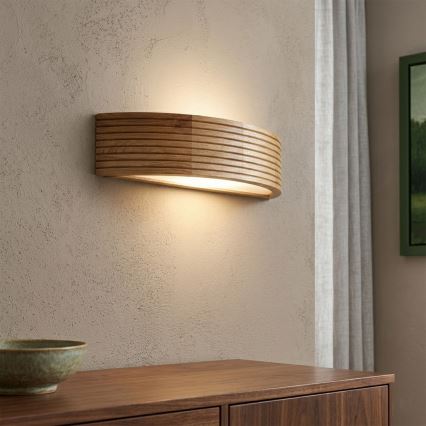 Brilagi - Επιτοίχιο φωτιστικό LED CARVALHO MODERN 1xE27/60W/230V χρώμα δρυός
