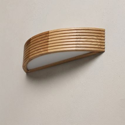 Brilagi - Επιτοίχιο φωτιστικό LED CARVALHO MODERN 1xE27/60W/230V χρώμα δρυός