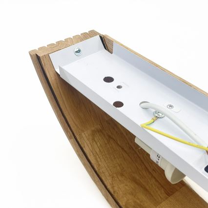 Brilagi - Επιτοίχιο φωτιστικό LED CARVALHO MODERN 1xE27/60W/230V χρώμα δρυός