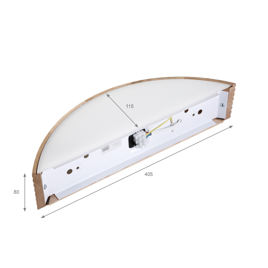 Brilagi - Επιτοίχιο φωτιστικό LED CARVALHO MODERN 1xE27/60W/230V χρώμα δρυός