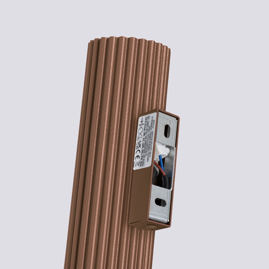 Brilagi - Επιτοίχιο φωτιστικό LED CRESTO 2xGU10/10W/230V 20 cm καφέ