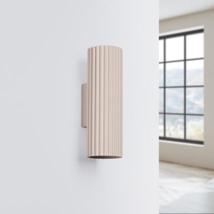 Brilagi - Επιτοίχιο φωτιστικό LED CRESTO 2xGU10/10W/230V 20 cm τάουπ