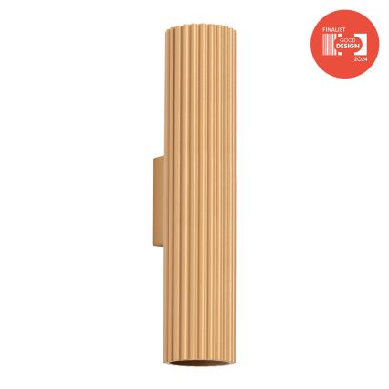 Brilagi - Επιτοίχιο φωτιστικό LED CRESTO 2xGU10/10W/230V 30 cm χρυσό