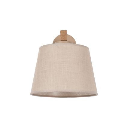 BRILAGI - Επιτοίχιο φωτιστικό LED LATTE SABIA 1xE27/15W/230V πεύκο/μπεζ