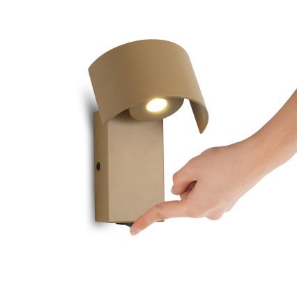 Brilagi - Επιτοίχιο φωτιστικό LED VASTO LED/3W/230V μπεζ