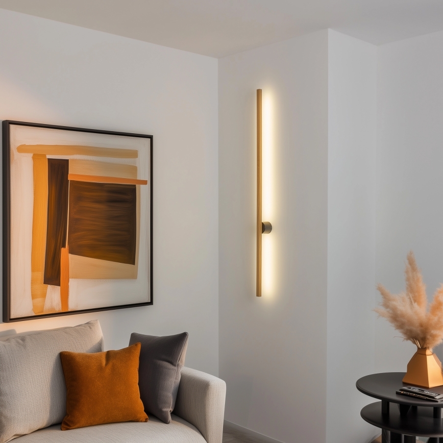 Brilagi - Επιτοίχιο φωτιστικό LED WOODY LINE LED/7W/230V 4000K 60 cm σε απόχρωση δρυός