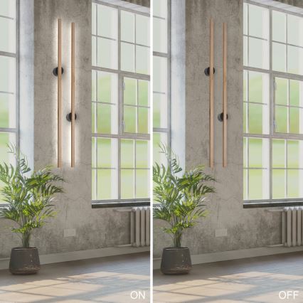 Brilagi - Επιτοίχιο φωτιστικό LED WOODY LINE LED/7W/230V 4000K 60 cm σε απόχρωση δρυός