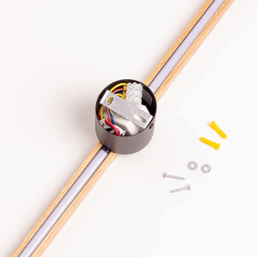 Brilagi - Επιτοίχιο φωτιστικό LED WOODY LINE LED/7W/230V 4000K 60 cm σε απόχρωση δρυός