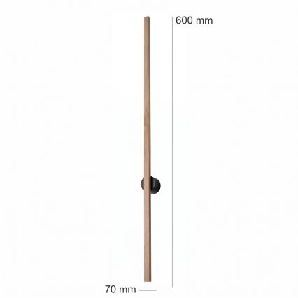 Brilagi - Επιτοίχιο φωτιστικό LED WOODY LINE LED/7W/230V 4000K 60 cm σε απόχρωση δρυός
