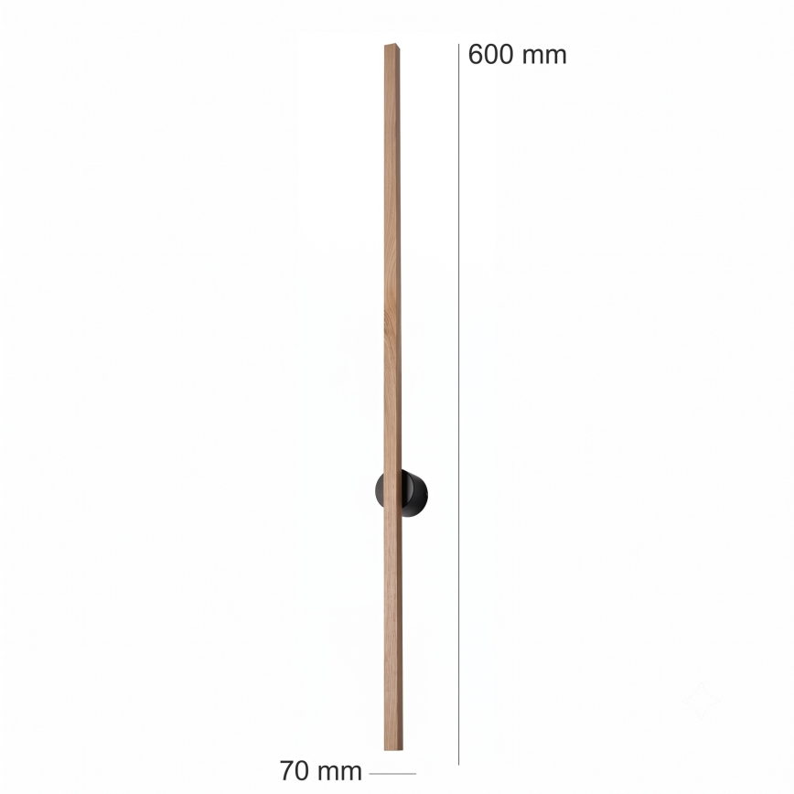 Brilagi - Επιτοίχιο φωτιστικό LED WOODY LINE LED/7W/230V 4000K 60 cm σε απόχρωση δρυός