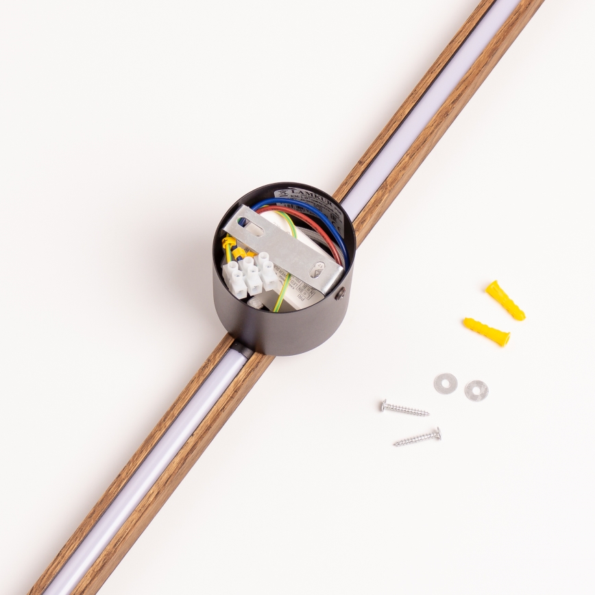 Brilagi - Επιτοίχιο φωτιστικό LED WOODY LINE LED/7W/230V 4000K 60 cm δρυς καρυδιά