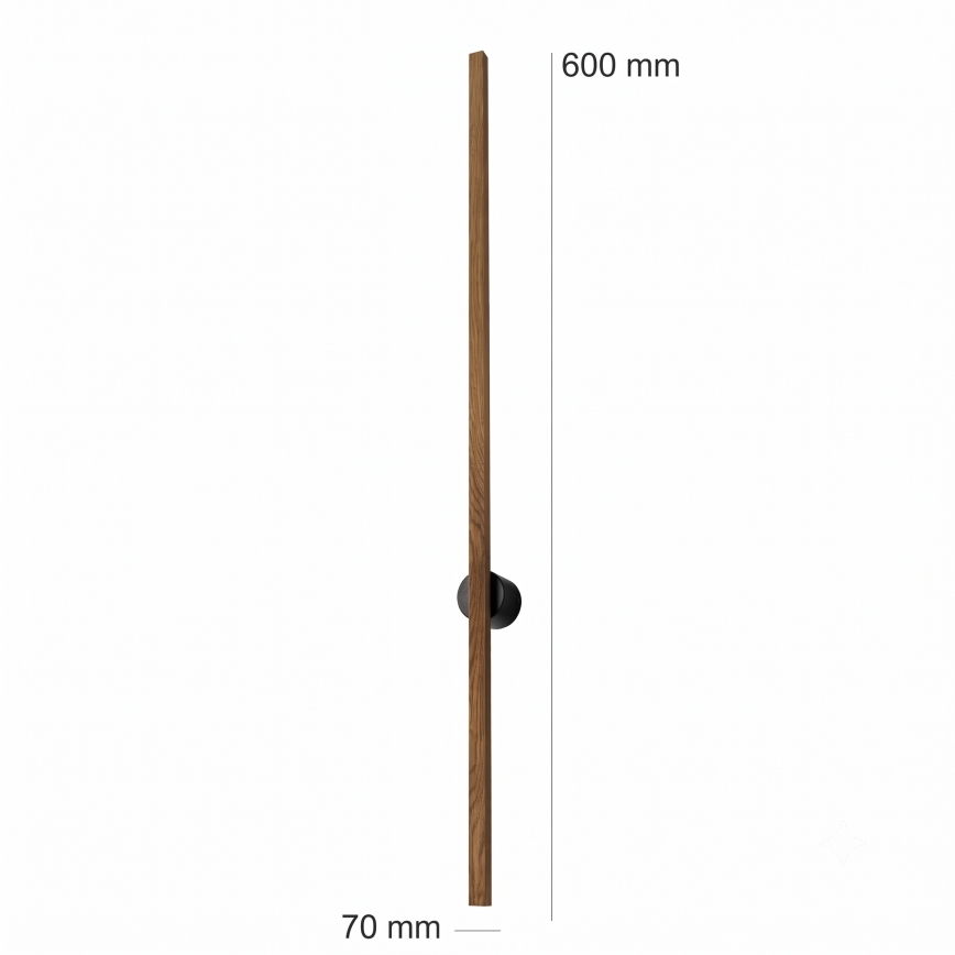 Brilagi - Επιτοίχιο φωτιστικό LED WOODY LINE LED/7W/230V 4000K 60 cm δρυς καρυδιά