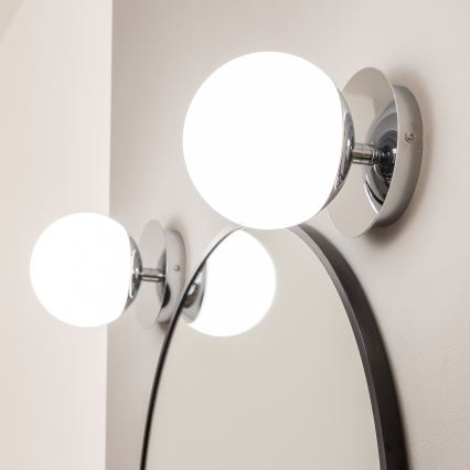 Brilagi - LED επιτοίχιο φωτιστικό μπάνιου BALL LED/6W/230V 3000/4000/6500K IP44 γυαλιστερό χρώμιο