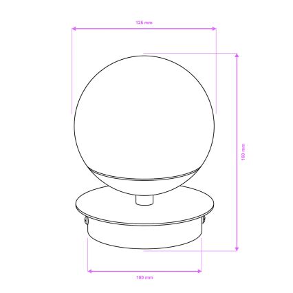 Brilagi - LED επιτοίχιο φωτιστικό μπάνιου BALL LED/6W/230V 3000/4000/6500K IP44 γυαλιστερό χρώμιο
