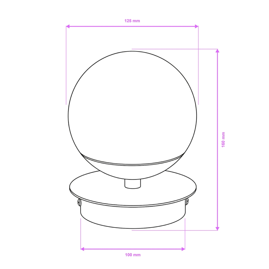 Brilagi - LED επιτοίχιο φωτιστικό μπάνιου BALL LED/6W/230V 3000/4000/6500K IP44 γυαλιστερό χρώμιο
