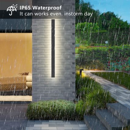 Brilagi - LED επιτοίχιο φωτιστικό εξωτερικού χώρου LINEAR LED/22W/230V 4000K IP65 100 cm ανθρακί CRI 90