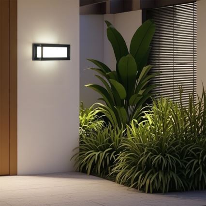 Brilagi - Επιτοίχιο εξωτερικό φωτιστικό LED PARKER LED/12W/230V 3000/4500/6000K μαύρο IP44