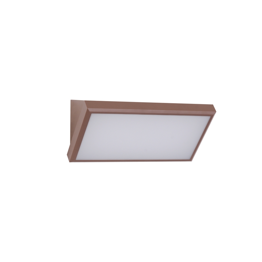 Brilagi - Εξωτερικό επιτοίχιο φωτιστικό LED TRIANGLE/20W/230V 3000/4000/6500K καφέ IP65