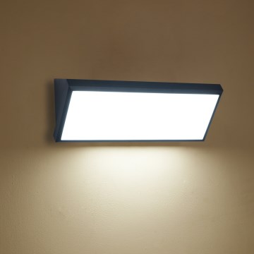 Brilagi - Επιτοίχιο φωτιστικό LED εξωτερικού χώρου TRIANGLE LED/42W/230V 3000/4000/6500K μαύρο IP65