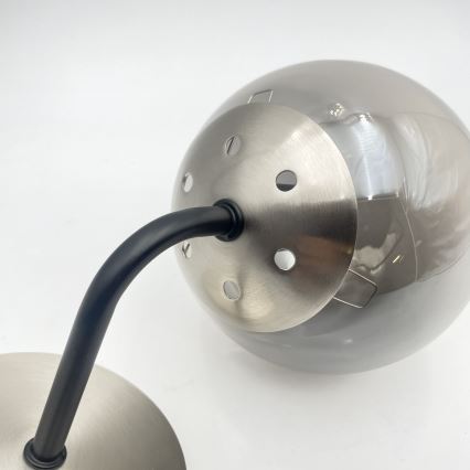 Brilagi - Επιτοίχιο φωτιστικό MALIVA 1xE14/15W/230V ματ χρώμιο/καπνιστό