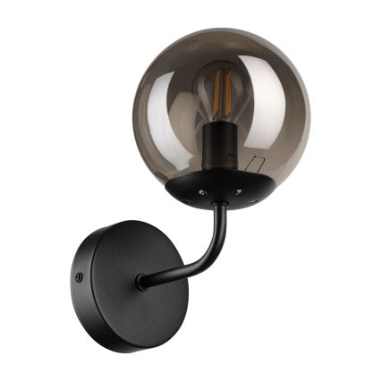 Brilagi - Επιτοίχιο φωτιστικό MALIVA 1xE14/15W/230V μαύρο/καπνιστό