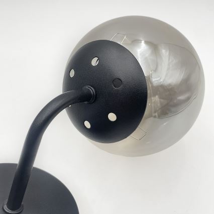 Brilagi - Επιτοίχιο φωτιστικό MALIVA 1xE14/15W/230V μαύρο/καπνιστό