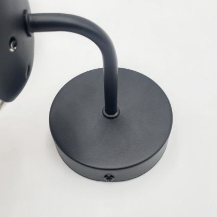 Brilagi - Επιτοίχιο φωτιστικό MALIVA 1xE14/15W/230V μαύρο/καπνιστό