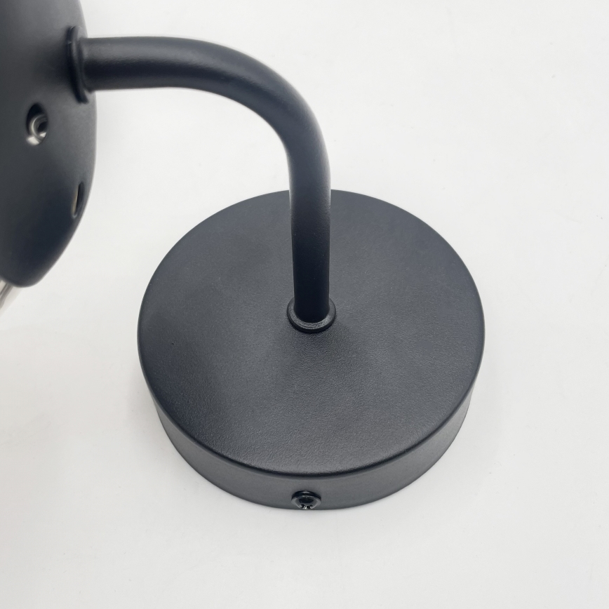 Brilagi - Επιτοίχιο φωτιστικό MALIVA 1xE14/15W/230V μαύρο/καπνιστό