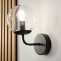Brilagi - Επιτοίχιο φωτιστικό MALIVA 1xE14/15W/230V μαύρο/διάφανο
