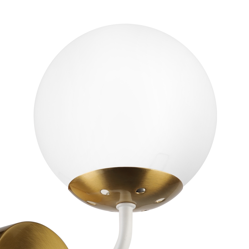 Brilagi - Επιτοίχιο φωτιστικό MALIVA 1xE14/15W/230V χρυσό/λευκό