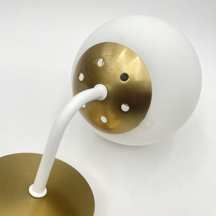 Brilagi - Επιτοίχιο φωτιστικό MALIVA 1xE14/15W/230V χρυσό/λευκό