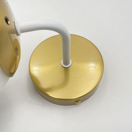 Brilagi - Επιτοίχιο φωτιστικό MALIVA 1xE14/15W/230V χρυσό/λευκό