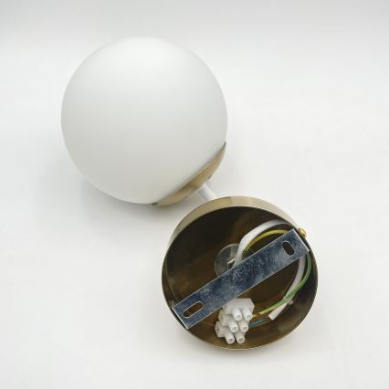 Brilagi - Επιτοίχιο φωτιστικό MALIVA 1xE14/15W/230V χρυσό/λευκό