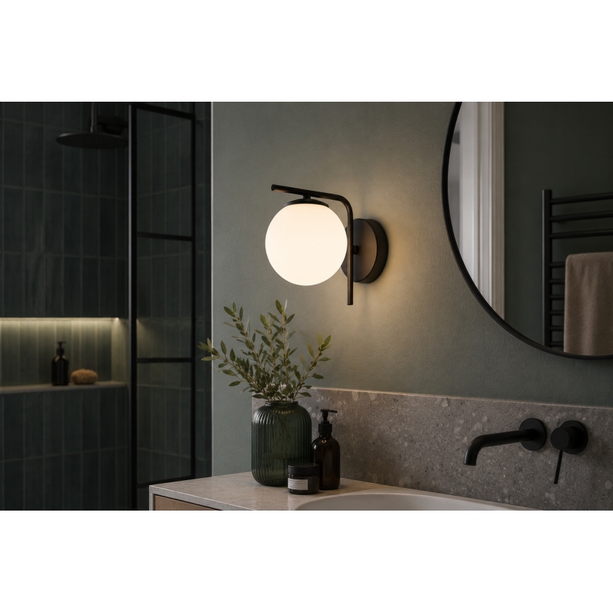 Brilagi - Επιτοίχιο φωτιστικό MILO 1xE27/60W/230V μαύρο