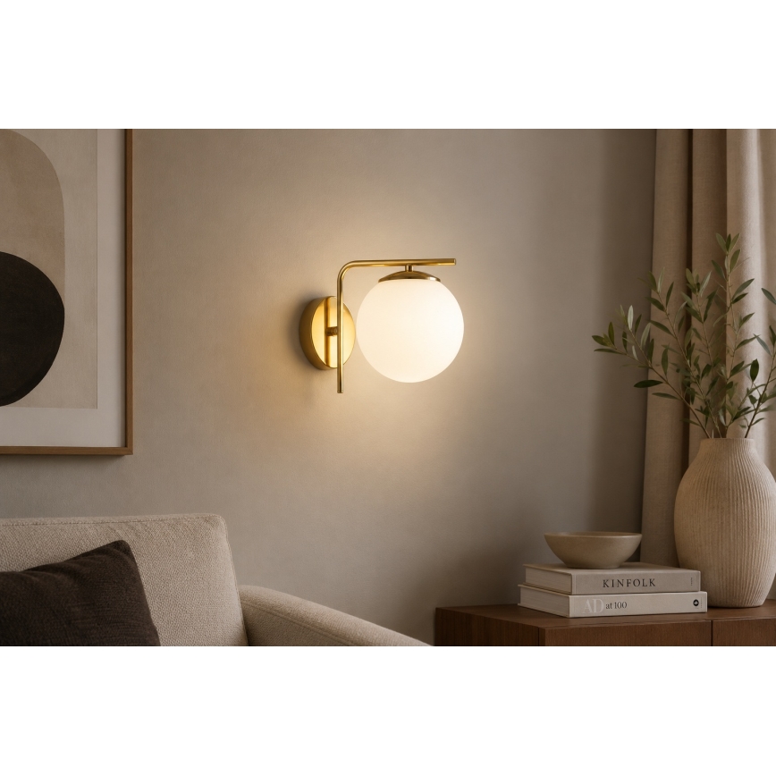 Brilagi - Επιτοίχιο φωτιστικό MILO 1xE27/60W/230V χρυσό
