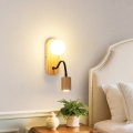 BRILAGI - Επιτοίχιο φωτιστικό MODERN WOOD 1xG9/5W/230V + 1xGU10/8W ξύλινο