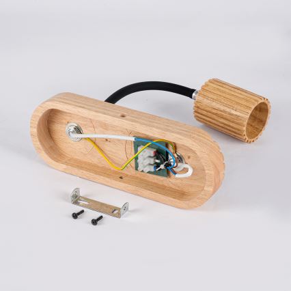 Brilagi - Επιτοίχιο φωτιστικό MODERN WOOD 1xG9/5W/230V + 1xGU10/8W ξύλινο