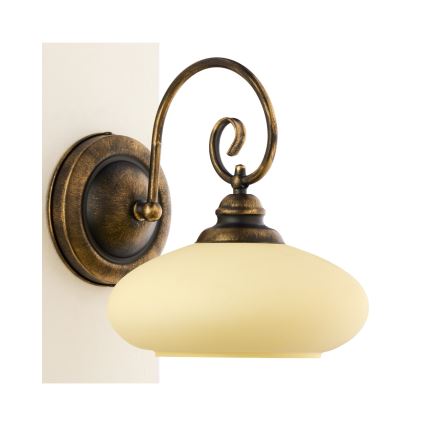 Brilagi - Επιτοίχιο φωτιστικό MOLLERO 1xE27/15W/230V μπρούτζινο/πατίνα