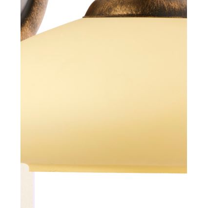 Brilagi - Επιτοίχιο φωτιστικό MOLLERO 1xE27/15W/230V μπρούτζινο/πατίνα