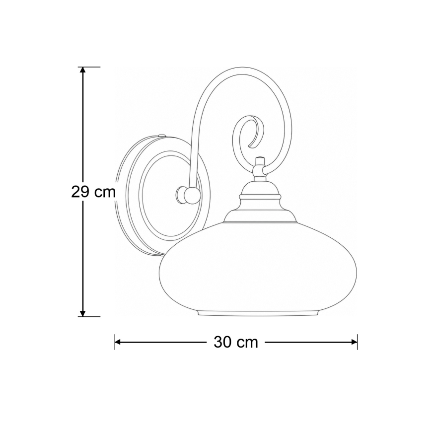 Brilagi - Επιτοίχιο φωτιστικό MOLLERO 1xE27/15W/230V μπρούτζινο/πατίνα