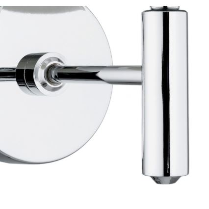 Brilagi - Επιτοίχιο φωτιστικό MONTE 1xE27/60W/230V μπεζ/γυαλιστερό χρώμιο