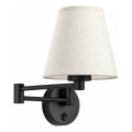 BRILAGI - Επιτοίχιο φωτιστικό NUBILA 1xE27/15W/230V κρεμ/μαύρο
