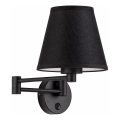 BRILAGI - Επιτοίχιο φωτιστικό NUBILA 1xE27/15W/230V μαύρο